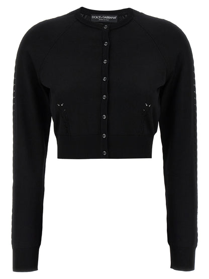 Black Viscose Cardigan