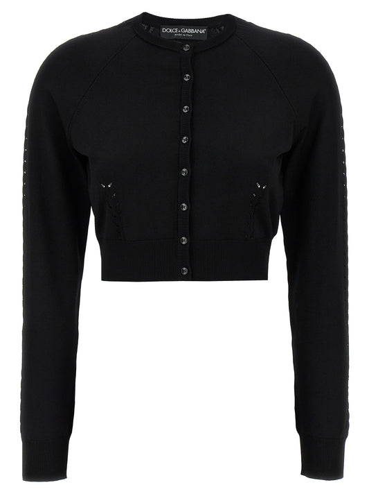 Black Viscose Cardigan