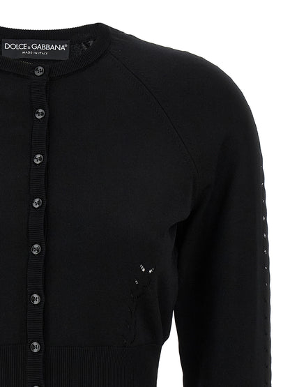 Black Viscose Cardigan
