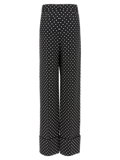 Bicolor Viscose Casual Pants