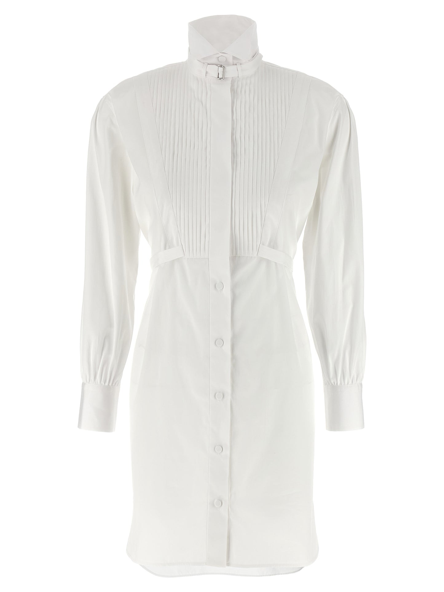 White Cotton Midi Dress