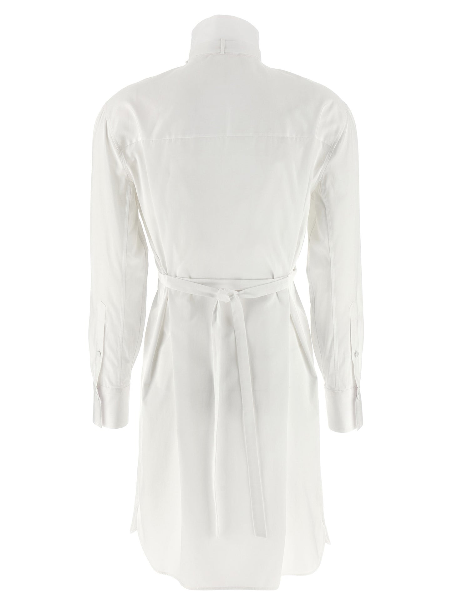 White Cotton Midi Dress