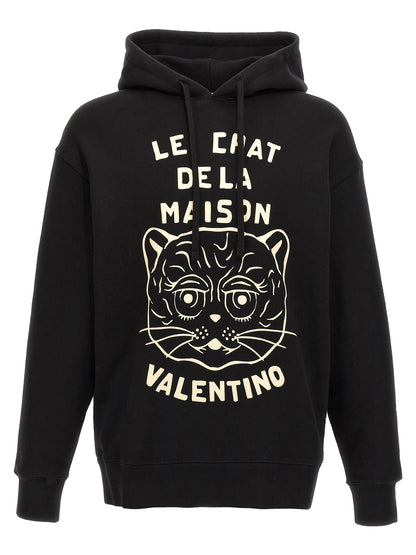 Black Cotton Sweatshirt