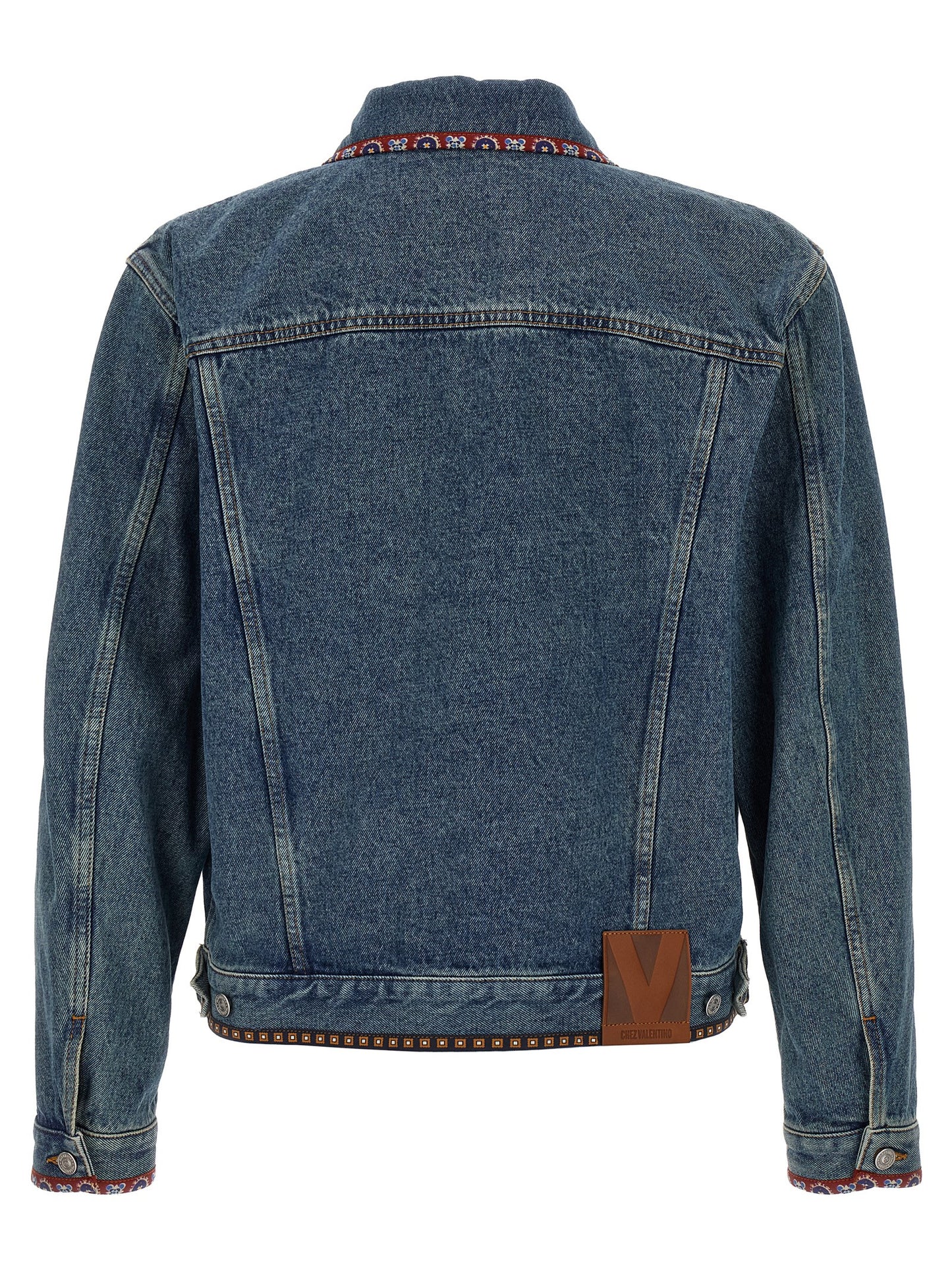 Blue Polyamide Denim Jacket