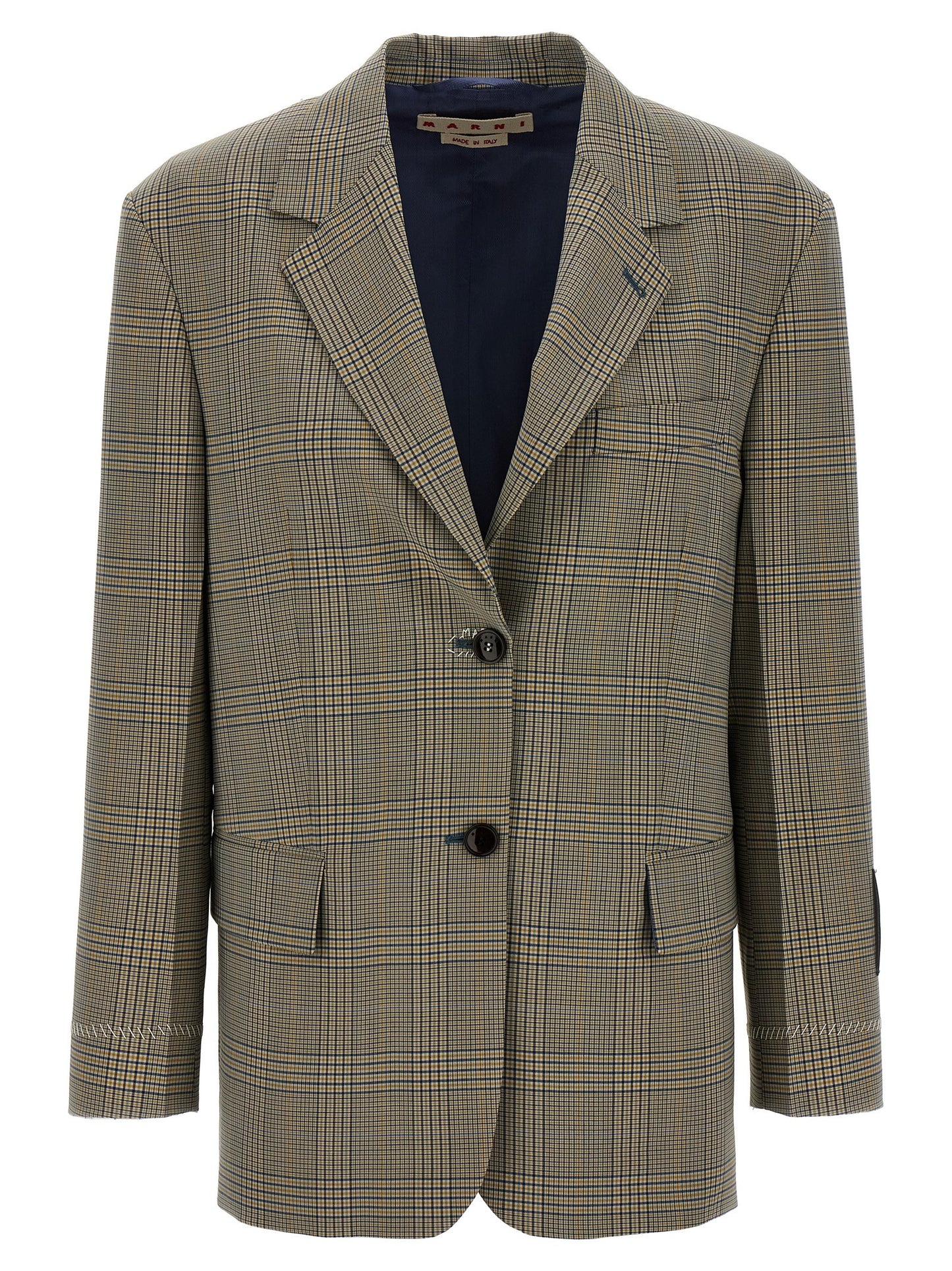Multicolor Polyester Blazer