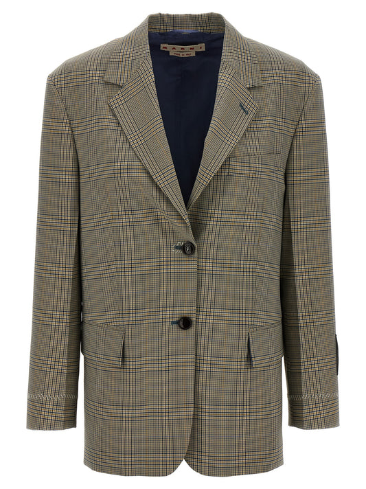 Multicolor Polyester Blazer