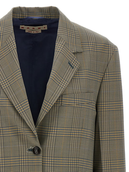 Multicolor Polyester Blazer