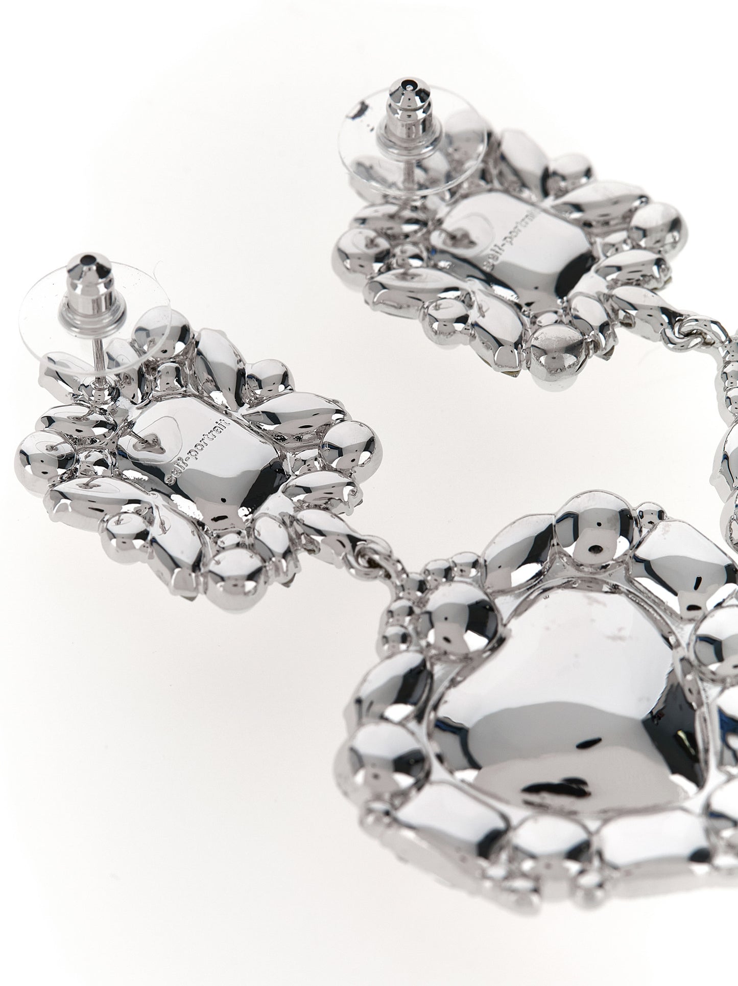 Silver Cotton Earrings