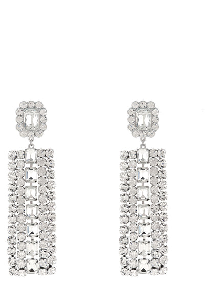 Silver Cotton Earrings