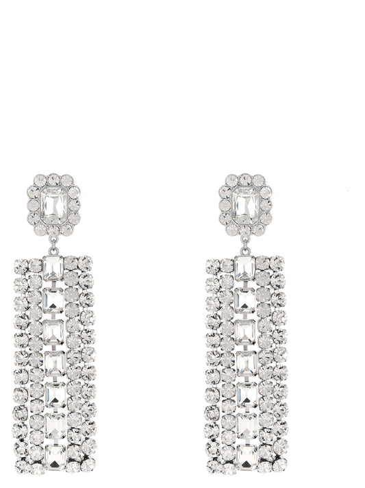 Silver Cotton Earrings