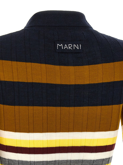 Multicolor Virgin Wool Polo Shirt