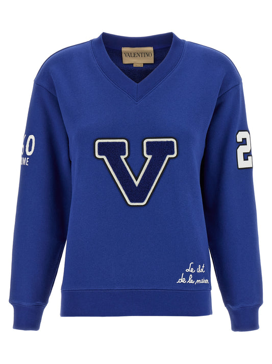 Blue Cotton Sweatshirt