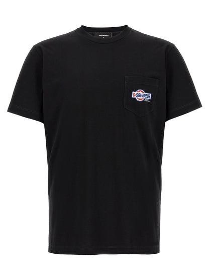 Black Cotton T-Shirt