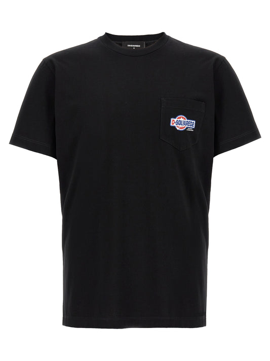 Black Cotton T-Shirt