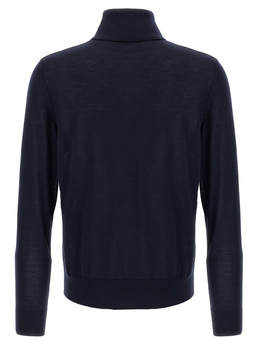 Blue Virgin Wool Cardigan