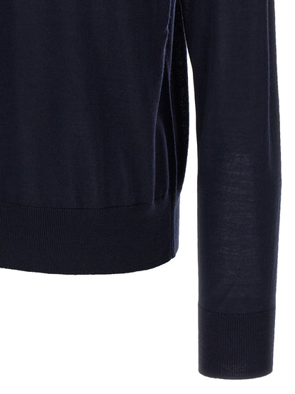 Blue Virgin Wool Cardigan