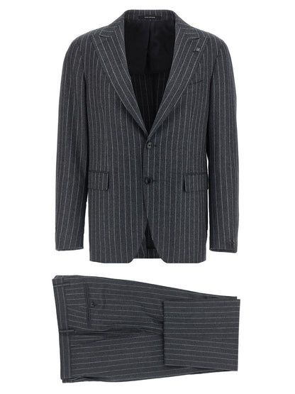 Gray Virgin Wool Two-Piece Suit