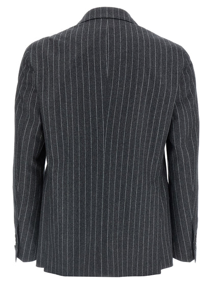Gray Virgin Wool Two-Piece Suit