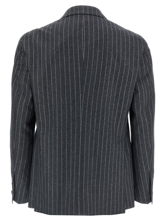 Gray Virgin Wool Two-Piece Suit
