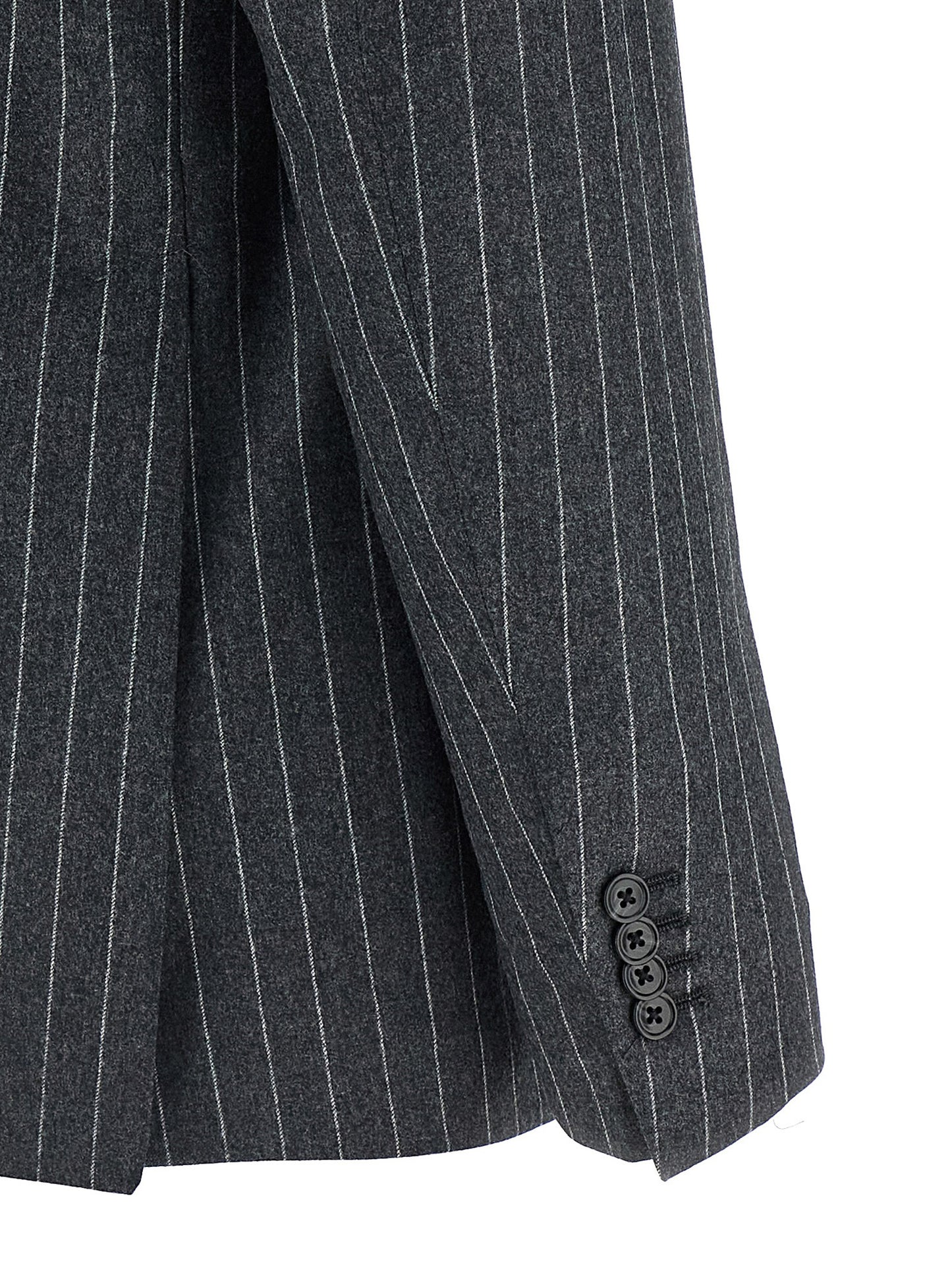 Gray Virgin Wool Two-Piece Suit
