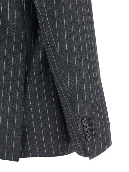 Gray Virgin Wool Two-Piece Suit