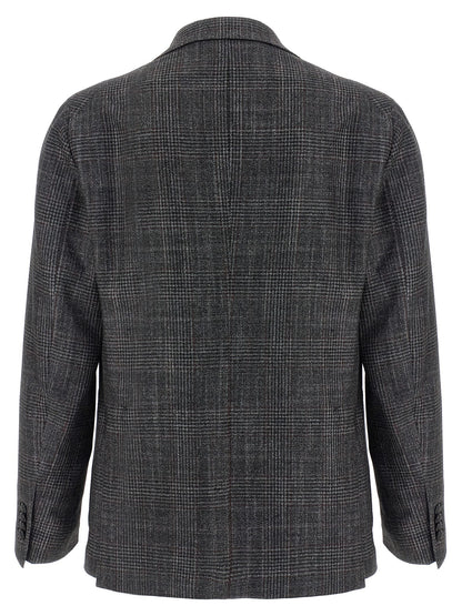 Gray Virgin Wool Blazer