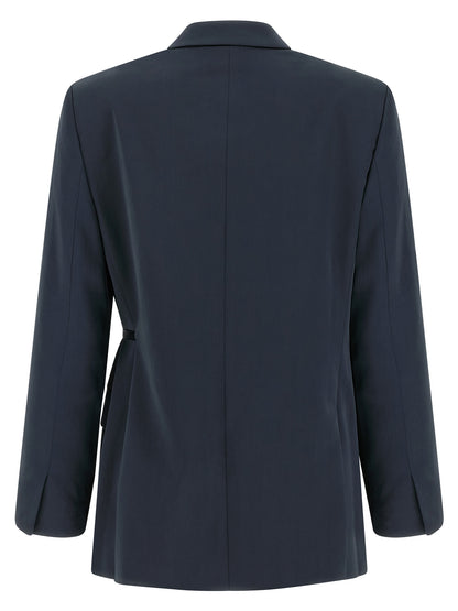 Blue Polyester Blazer