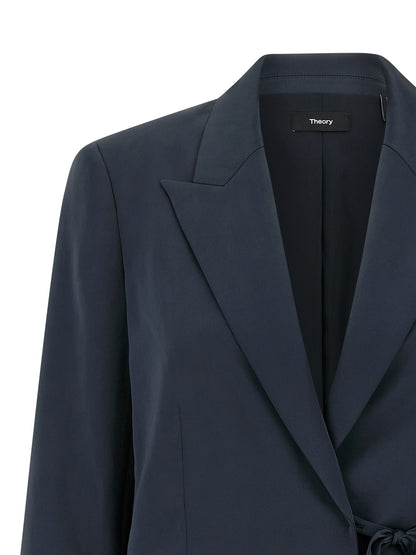 Blue Polyester Blazer