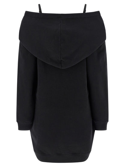 Black Cotton Short Dress