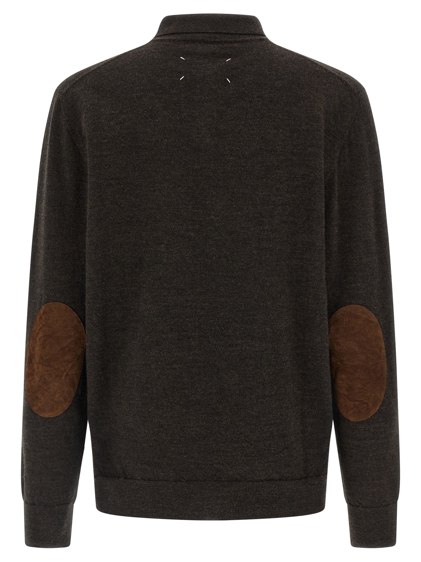 Brown Wool Polo Shirt