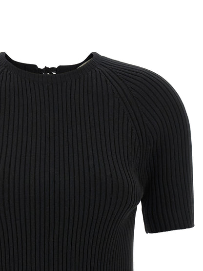 Black Cotton Cardigan