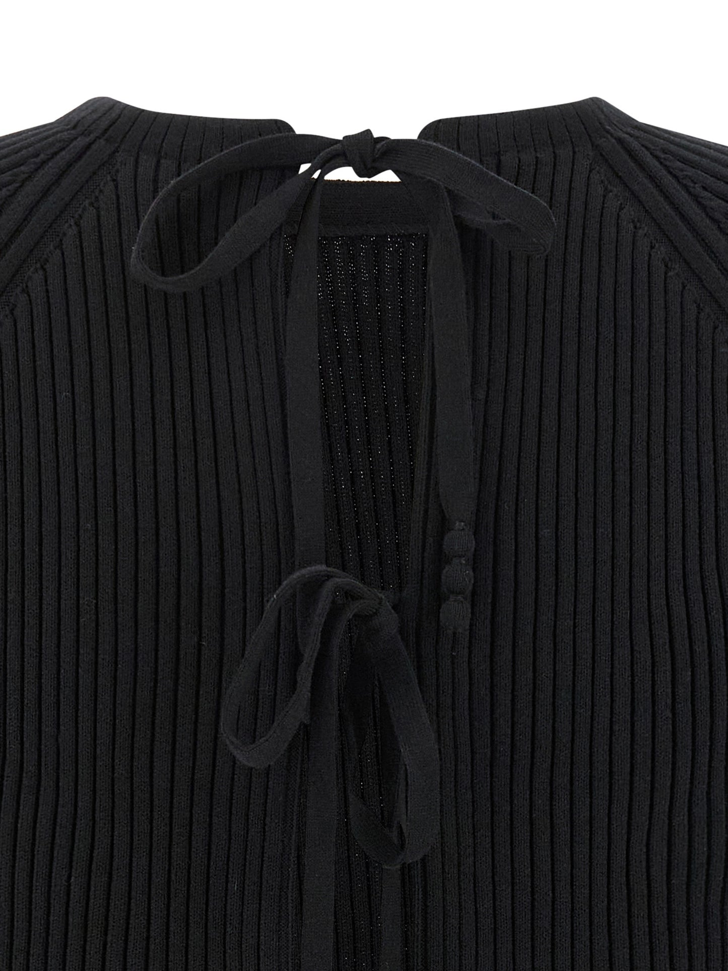 Black Cotton Cardigan