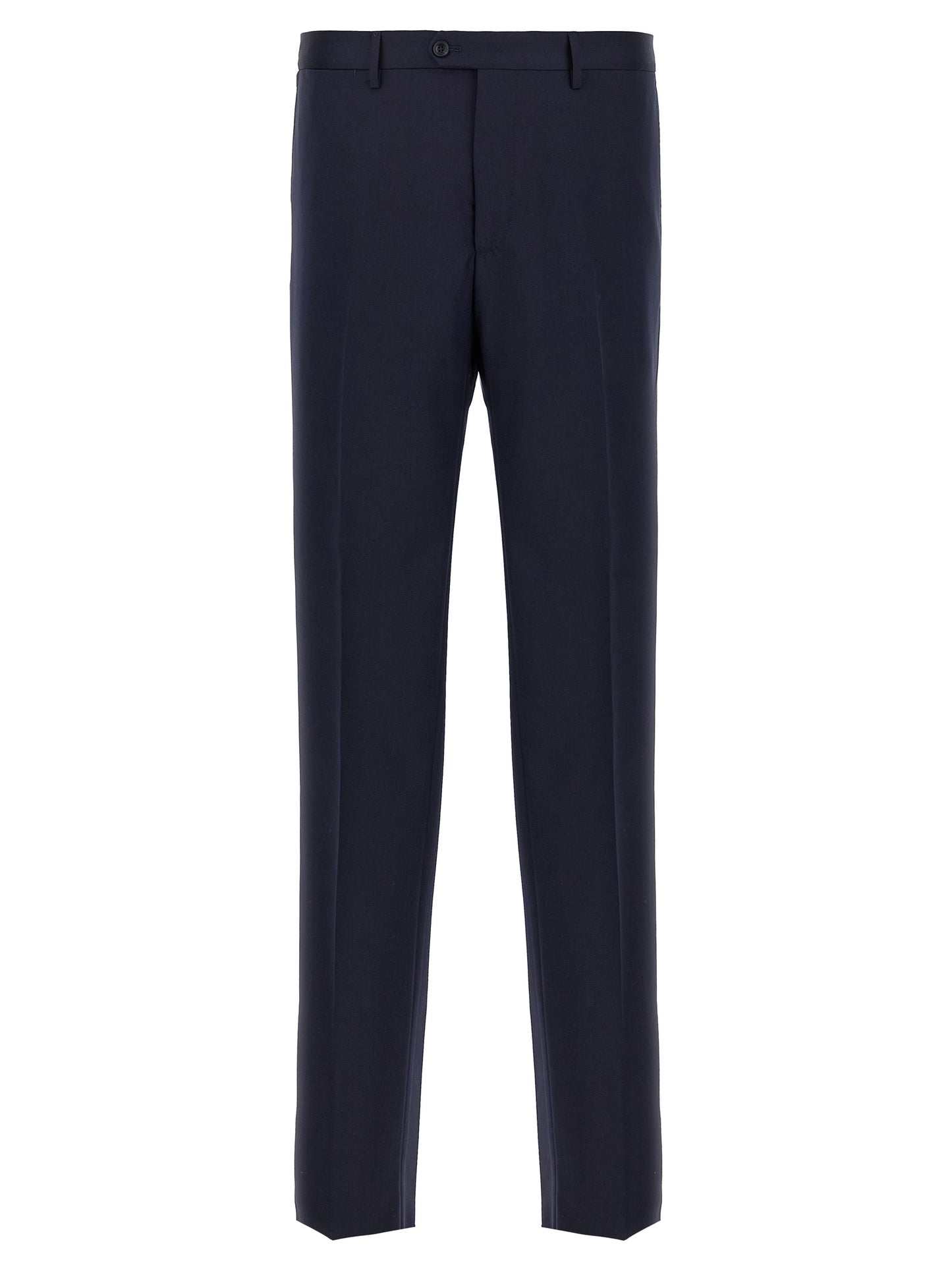 Blue Virgin Wool Two-Piece Suit