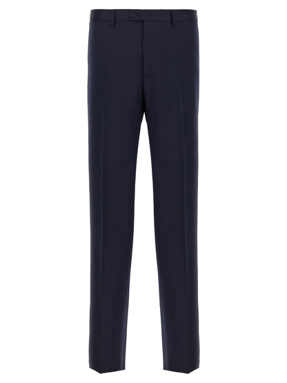 Blue Virgin Wool Two-Piece Suit