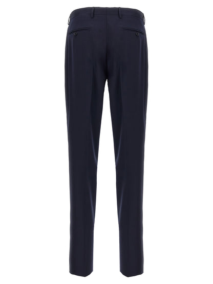 Blue Virgin Wool Two-Piece Suit