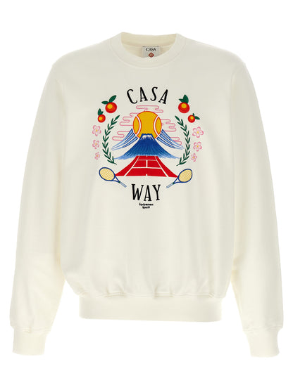 White Cotton Sweatshirt