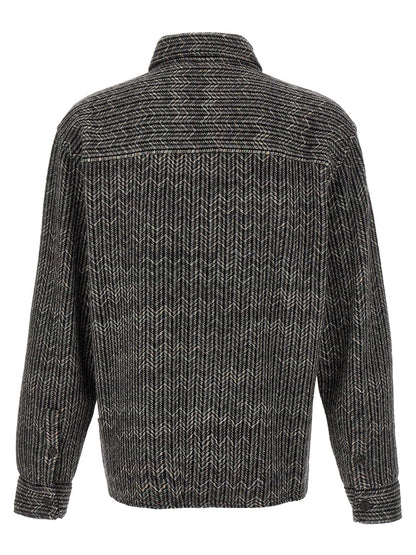 Gray Wool Blouse
