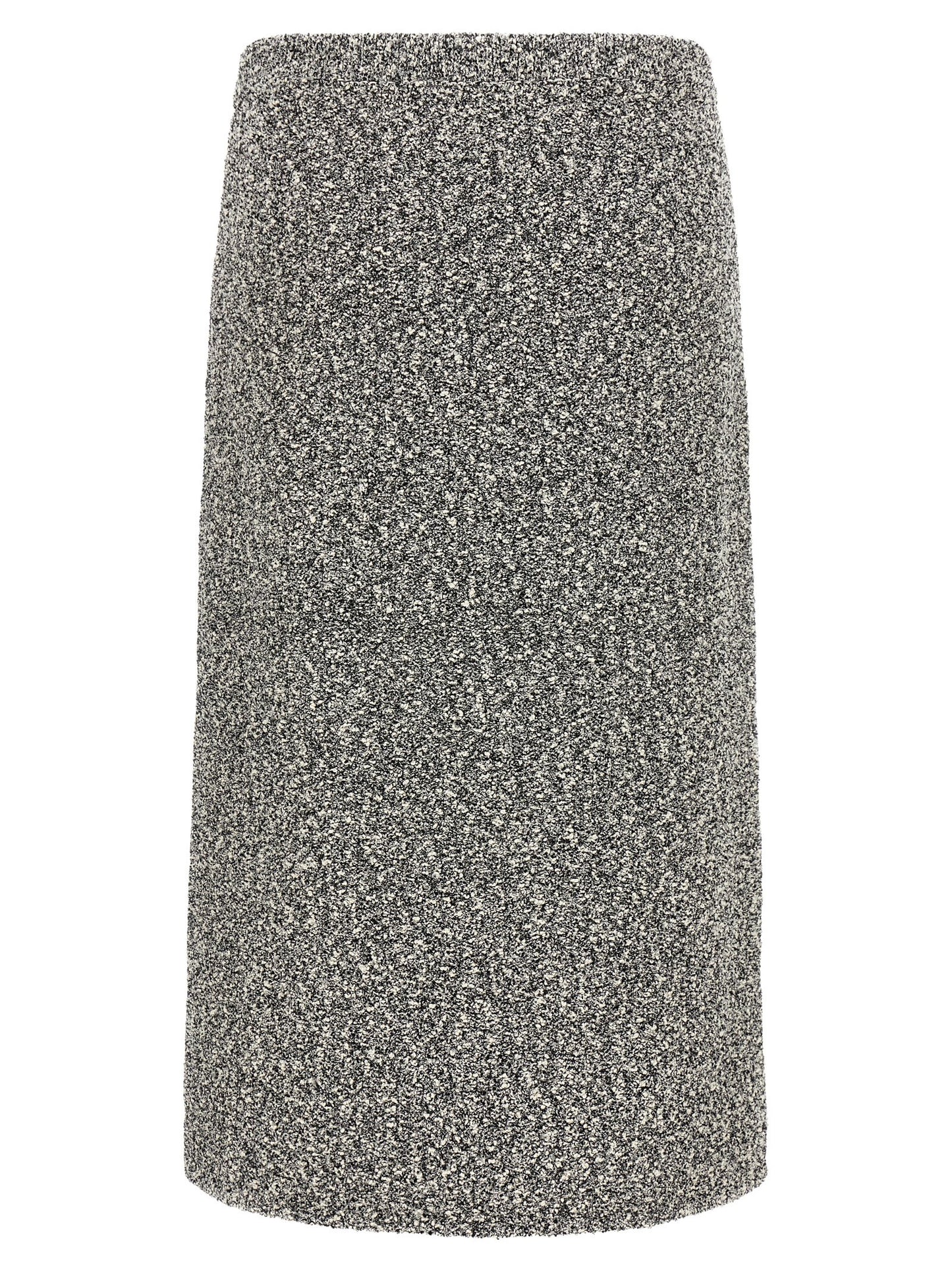 Black Polyamide Midi Skirt