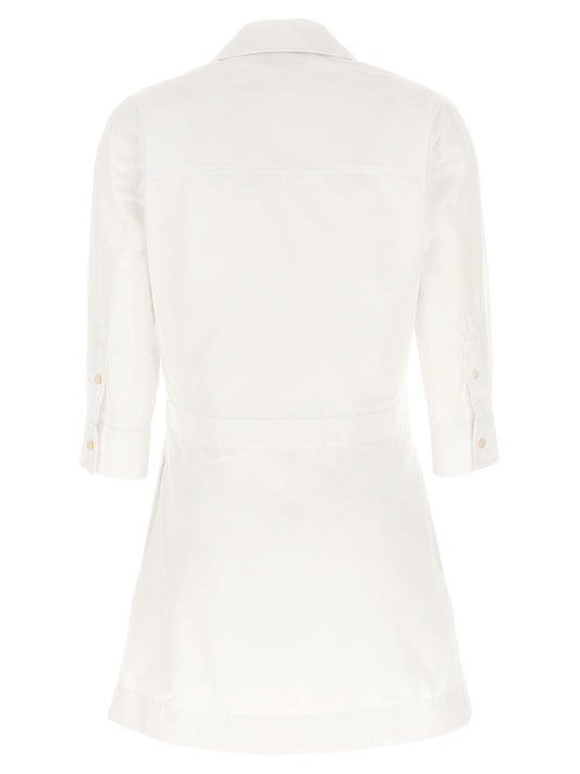 White Cotton Short Dress