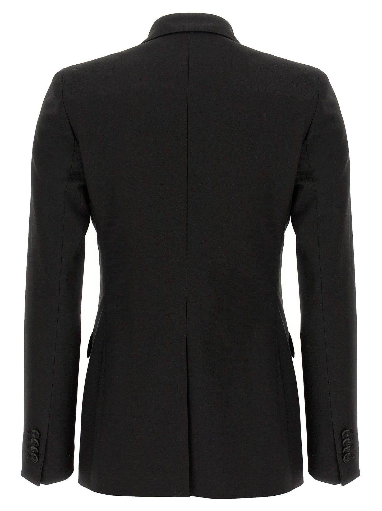 Black Virgin Wool Two-Piece Suit