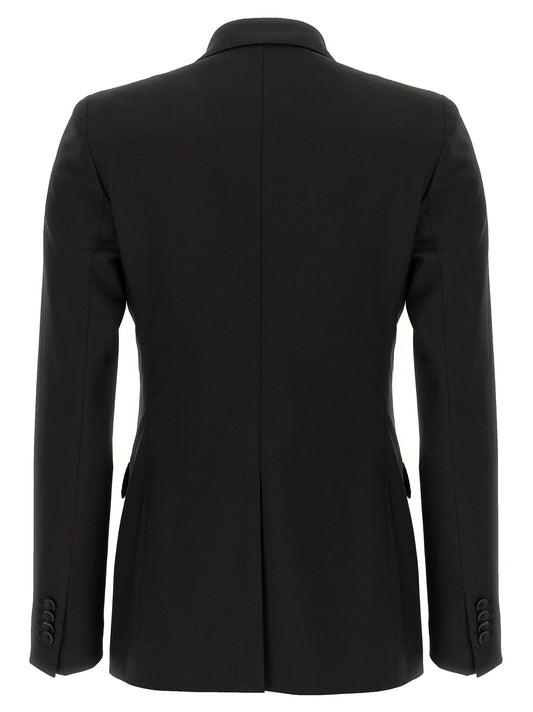 Black Virgin Wool Two-Piece Suit