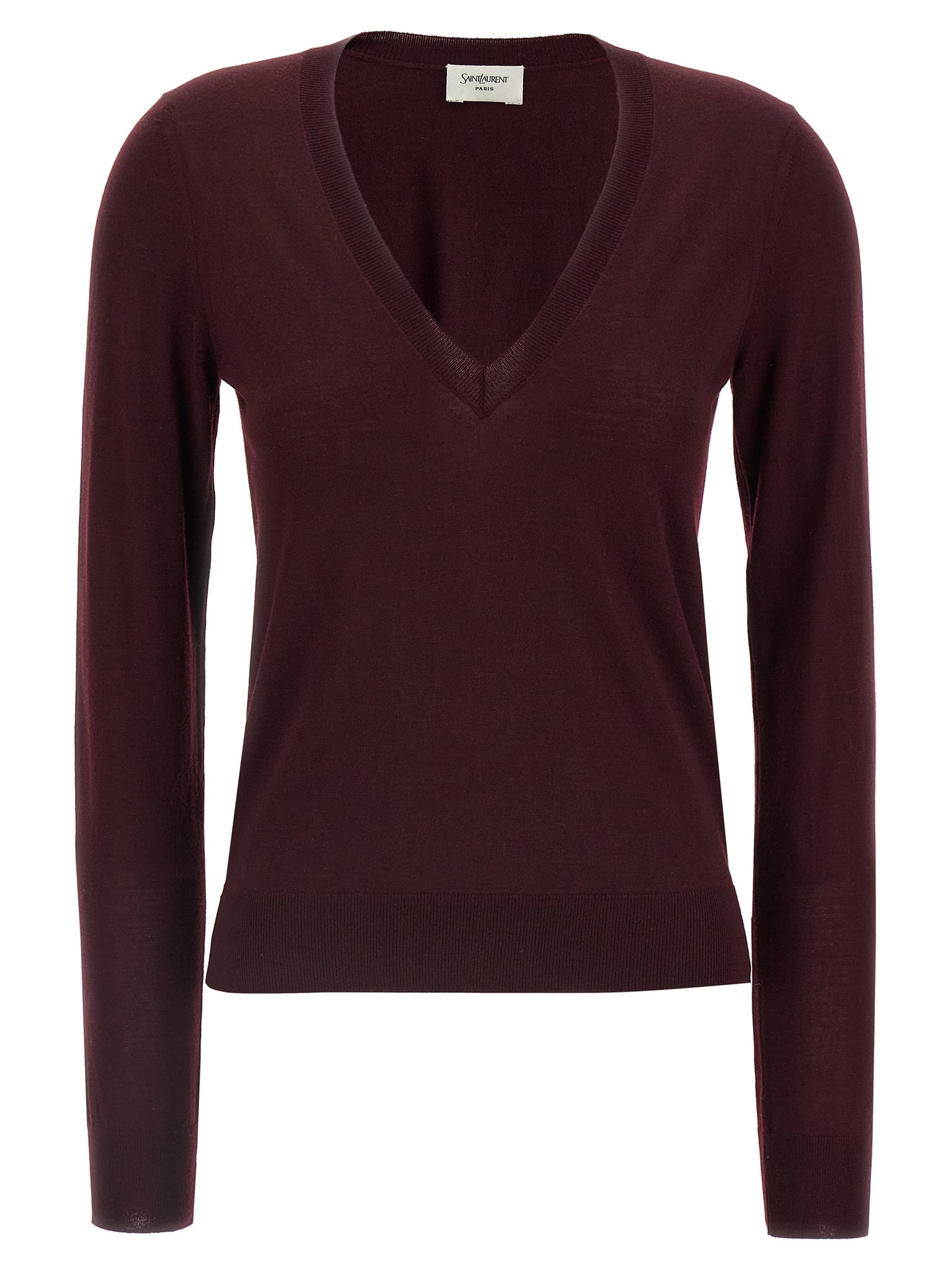 Bordeaux Virgin Wool Cardigan