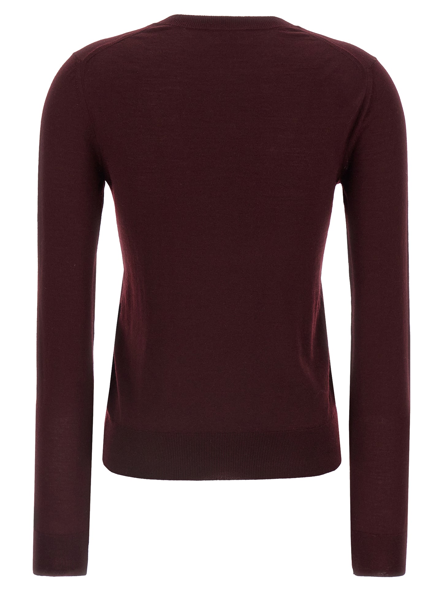 Bordeaux Virgin Wool Cardigan