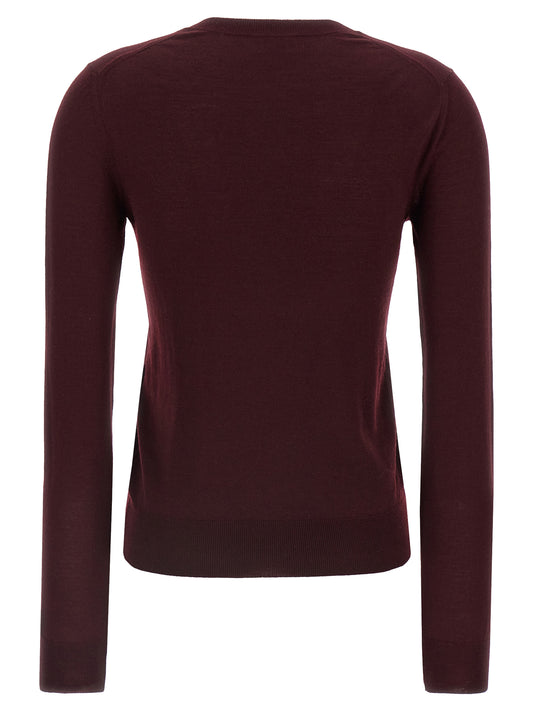 Bordeaux Virgin Wool Cardigan