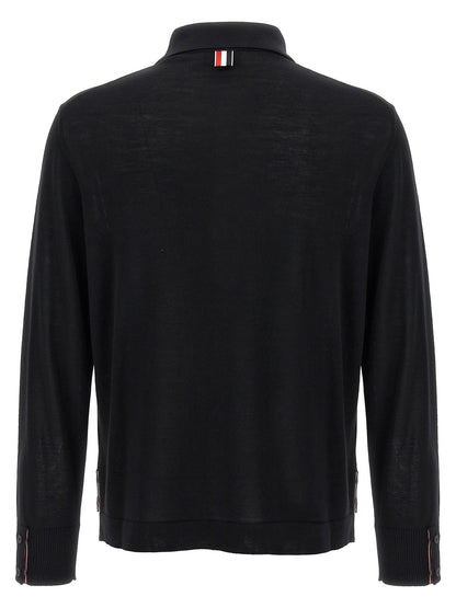 Black Virgin Wool Cardigan