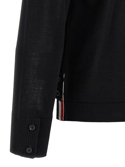Black Virgin Wool Cardigan