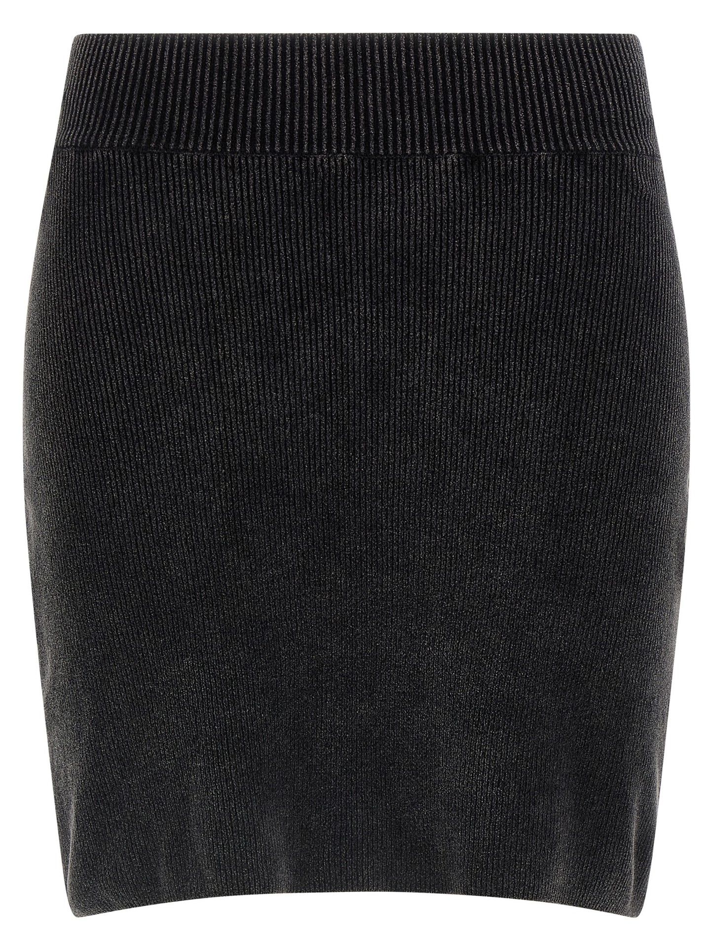 Black Cotton Long Skirt