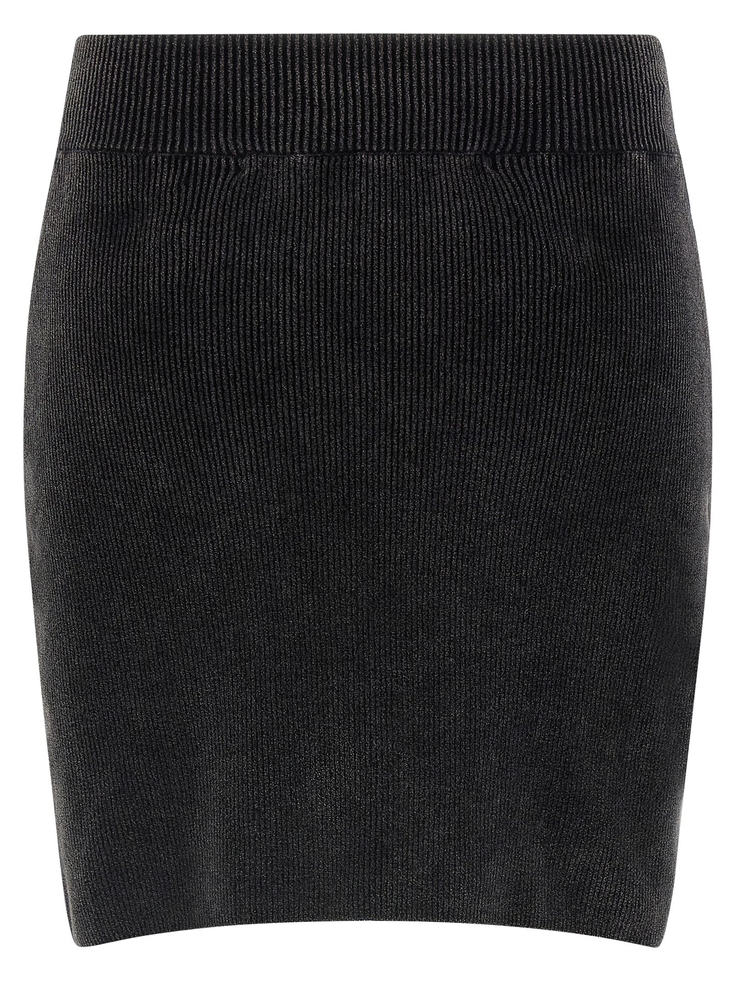 Black Cotton Long Skirt