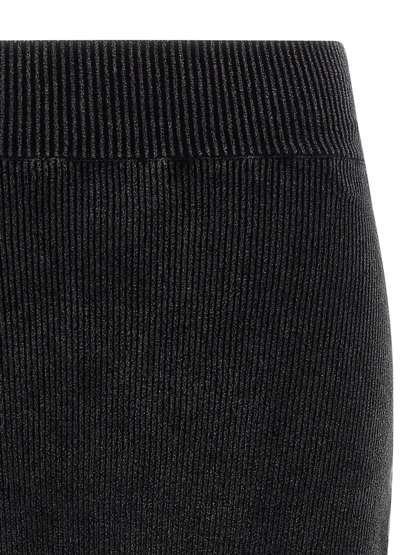 Black Cotton Long Skirt