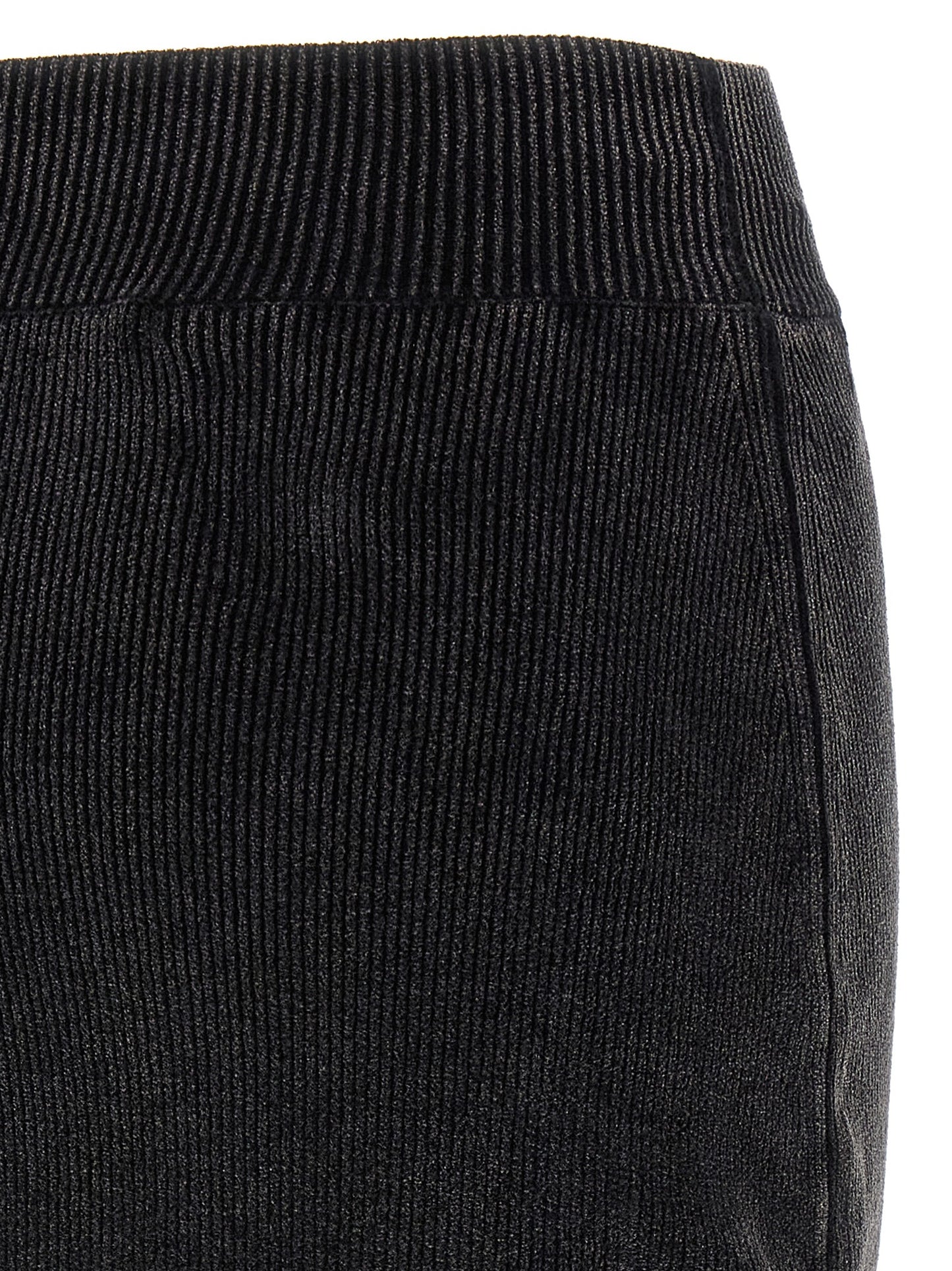 Black Cotton Long Skirt